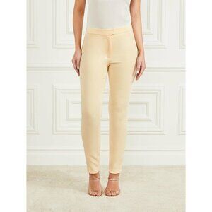 NWT MARSCIANO BY GUESS KELLY SKINNY YELLOW DUST PANT SIZE 6